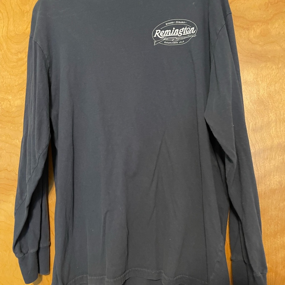Remington Men's slate Blue Gray Long Sleeve Shirt. Size Medium - Picture 3 of 4